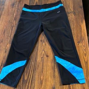 Vogo by Athletica Black Blue Workout Leggings